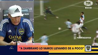 “Lo estamos llevando de a poco”: Miguel Ángel Russo revela cuándo utilizará a Carlos Zambrano en Boca Juniors