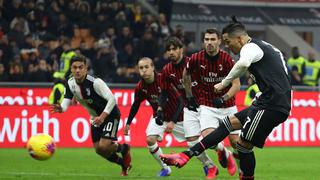 Pese a que Cristiano Ronaldo falló un penal, Juventus igualó con AC Milan y pasó a la final de la Copa Italia