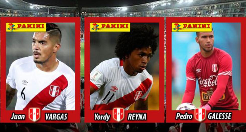 Los 21 jugadores peruanos convocados para la Copa América, según Panini