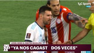 Lionel Messi, captado sin filtros ante el árbitro del Argentina-Paraguay: “¡Dos veces nos cagast*!"