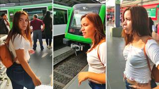 Video viral: Venezolana intenta llegar al Callao tomando Metro de Lima y termina en Villa el Salvador