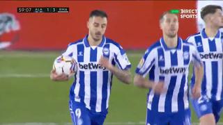 El Alavés descuenta: Joselu anota de cabeza para el 3-1 de los locales ante Real Madrid por LaLiga [VIDEO]