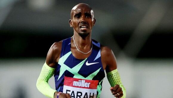 Mo Farah, estrella del atletismo, no clasificó a Tokio 2020 al no alcanzar la marca mínima en 10 mil metros. (Difusión)