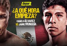 ¿A qué hora inicia pelea del Canelo Álvarez vs. Munguía? Hora por país del boxeo