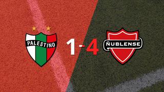 Ñublense no tuvo piedad y goleó 4 a 1 en su visita a Palestino