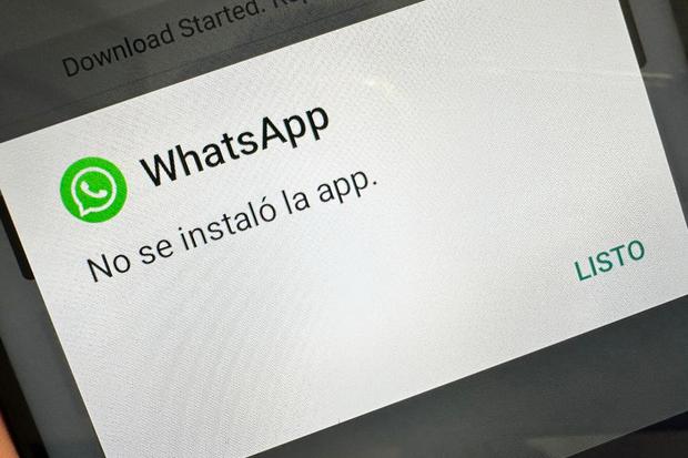 This WhatsApp Plus problem causes the APK to not be able to be installed.  (Photo: MAG - Rommel Yupanqui)
