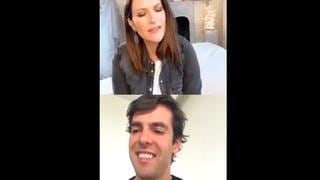 Las cosas que vives: Kaká y Laura Pausini cantan y encantan juntos en videollamada [VIDEO]