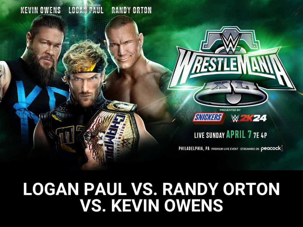 Logan Paul (c) vs. Randy Orton vs. Kevin Owens en Triple Amenaza por el Campeonato de Estados Unidos