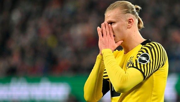 El contrato de Erling Haaland con el Borussia Dortumnd alcanza hasta 2024. (Foto: AFP)