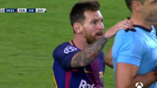 No es la mano de 'D10S': la increíble amarilla que se llevó Messi cuando pedía tarjeta para Pjanic