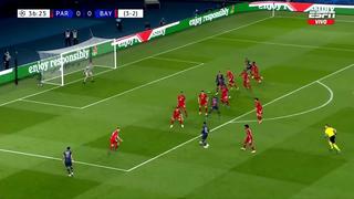 Esta vez el travesaño se lo negó: Neymar cerca de abrir el marcador en el PSG vs. Bayern [VIDEO]