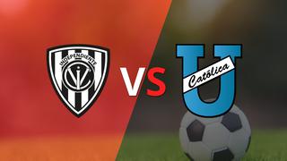 Termina el primer tiempo con una victoria para U. Católica (E) vs Independiente del Valle por 1-0