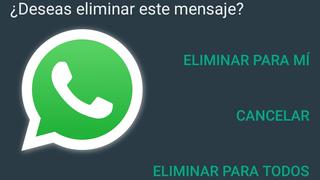 WhatsApp ampliará el tiempo en el que puedes borrar los mensajes para todos