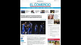 'U' vs. Emelec: ¿Qué dijo la prensa de Ecuador tras eliminación crema?