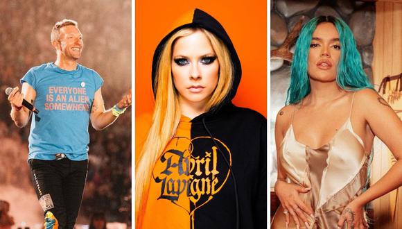 ¿Coldplay, Avril Lavigne, Karol G y Sebastián Yatra sintieron al público peruano apagado? (Foto: Composición Instagram)