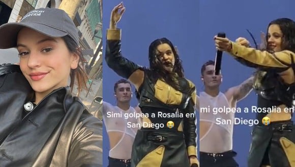 Un fan golpeó a Rosalía con un ramo de flores en pleno show y así fue la inesperada reacción de la cantante. (Foto: Instagram).