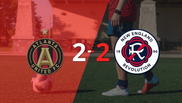 New England Revolution empató 2-2 ante Atlanta United con doblete de Adam Buksa