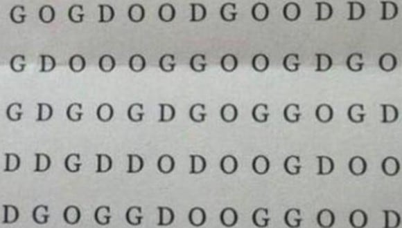 Acertijo visual: si encuentras la palabra ‘DOG’ en la imagen significa que eres un real genio (Foto: Facebook).