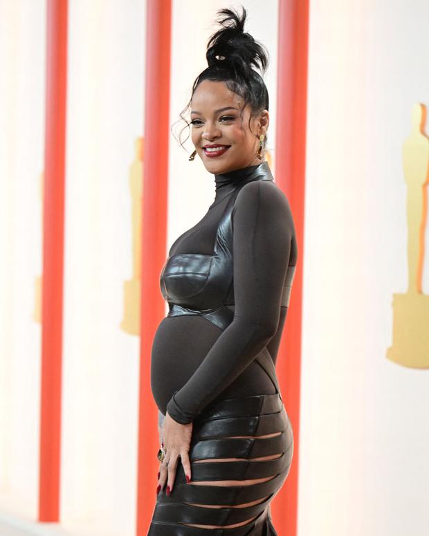 Rihanna en la 95° Entrega Anual de los Premios de la Academia en el Dolby Theatre de Hollywood, California, el 12 de marzo de 2023 (Foto: Frederic J. Brown / AFP)