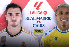 Ver Real Madrid vs. Cádiz EN VIVO vía Fútbol Libre TV, DGO, DSports (DIRECTV) por LaLiga