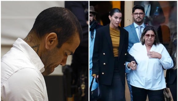 La madre de Alves podría ir a la cárcel luego difundir en redes sociales la imagen de la víctima de agresión sexual del futbolista. (Foto: Composición).