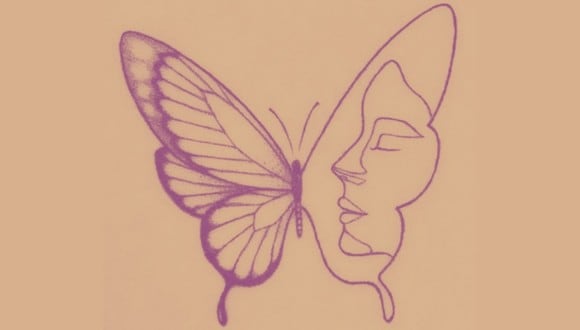 En esta imagen hay dos opciones: la mariposa y el rostro. ¿Qué viste primero? (Foto: MDZ Online)