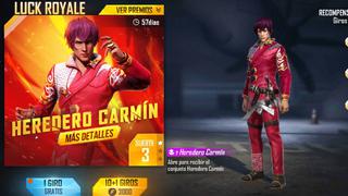 Free Fire: cómo obtener el skin Heredero Carmín en el Oro Royale