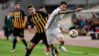 No levanta cabeza: AC Milan tan solo empató 0-0 con AEK Atenas en Grecia por la Europa League