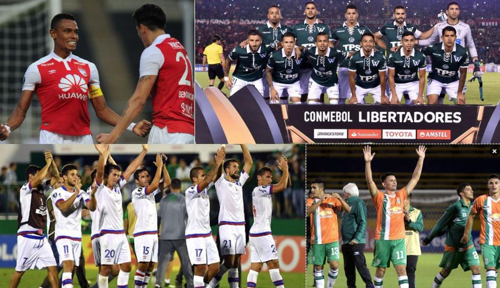 Los ocho clasificados que lucharán por llegar a la fase de grupos de la Libertadores.