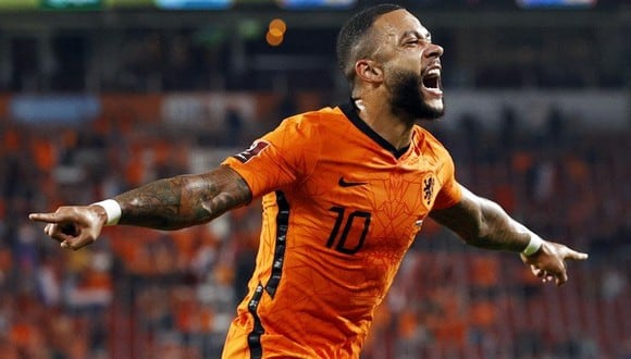 Memphis Depay marcó dos tanto en la goleada de Países Bajos el sábado por Eliminatorias. (Foto: AFP)