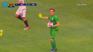 Se salvó la 'U': Patrick Zubzuck evitó gol de Ayacucho FC de manera sorprendente