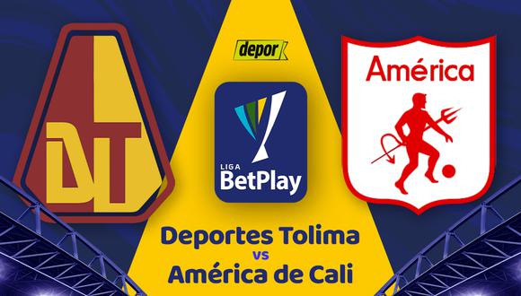 Deportes Tolima vs. América de Cali se enfrentan por la primera fecha de la Liga BetPlay (Diseño: Depor).