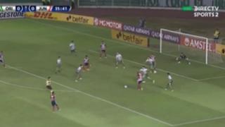 El ‘Tiburón’ sacó ventaja: Omar Albornoz marcó el 1-0 de Junior vs. Oriente Petrolero [VIDEO]