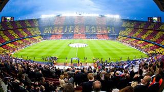 Barcelona vs Real Madrid: el espectacular mosaico en honor a Cruyff