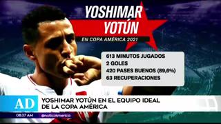 Yoshimar Yotún figura dentro del once ideal de la Copa América 2021