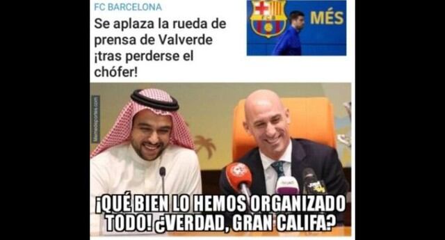 Los mejores memes del Barcelona-Atlético de Madrid por Supercopa de España. (Foto: Facebook)