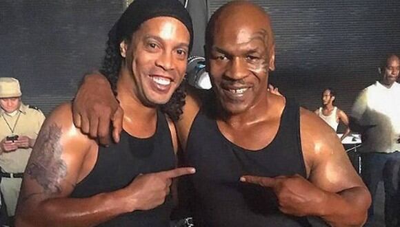 El mensaje de aliento de Ronaldinho a Mike Tyson por su regreso al boxeo. (Instagram)