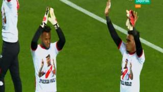 Perú vs. Nueva Zelanda: jugadores rindieron homenaje a Paolo Guerrero