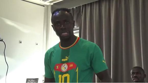 Sadio Mané con la camiseta de Senegal