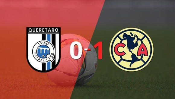 Por la mínima diferencia, Club América se quedó con la victoria ante Querétaro en el estadio la Corregidora