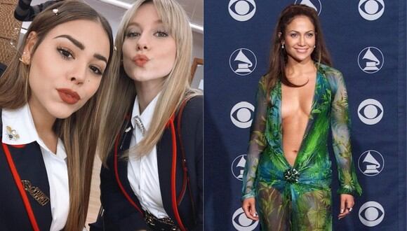 Las protagonistas de la serie "Élite" rinden homenaje a Jennifer Lopez. (Foto: Instagram/AFP)