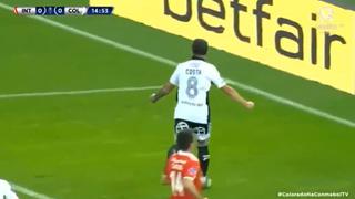 Silenció el Beira-Rio: gol de Gabriel Costa para el 1-0 de Colo Colo vs Inter [VIDEO]