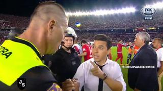 "No llames pend*** a un jugador": tremenda discusión entre Gallardo y árbitro Pitana [VIDEO]