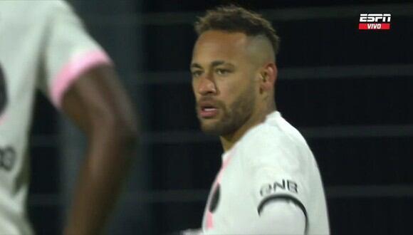 Neymar marcó el 1-0 del PSG vs. Clermont por la fecha 31 de la Ligue 1. (Foto: Captura de ESPN)