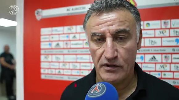 Declaraciones de Galtier tras partido PSG vs Ajaccio. (Video: PSG)