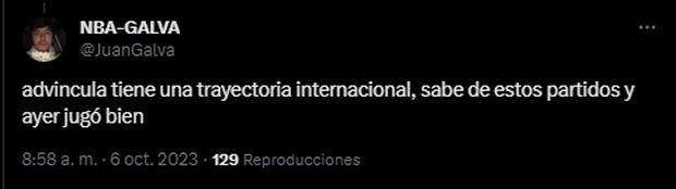 Los elogios de los hinchas de Boca a Luis Advíncula en redes sociales. (Captura: Twitter)