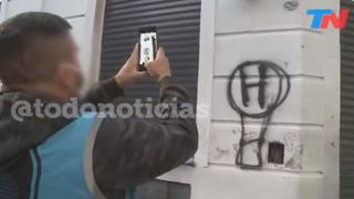 A la cárcel: argentino violó la cuarentena solo para pintar un escudo de Huracán y fastidiar a San Lorenzo [VIDEO]