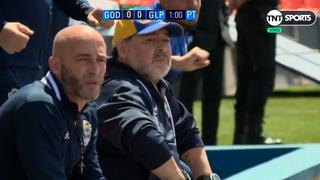 ¡Celébralo, 'D1EG0'! El efusivo abrazo de Maradona con Contín tras golazo del 'Lobo' [VIDEO]