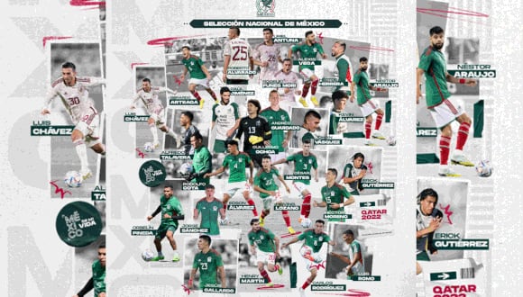 ¿Quiénes repiten y qué jugadores debutarán con México en un Mundial? Todo aquí. (Foto: @miseleccionmx)