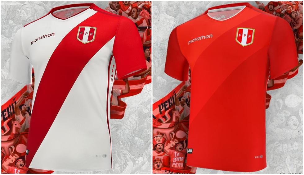 Así luce la nueva camiseta de la Selección Peruana (Foto: Marathon).